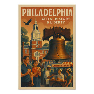 Philadelphia - Stadt der Geschichte und Freiheit Poster