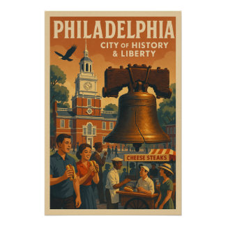 Philadelphia - Stadt der Geschichte und Freiheit Poster
