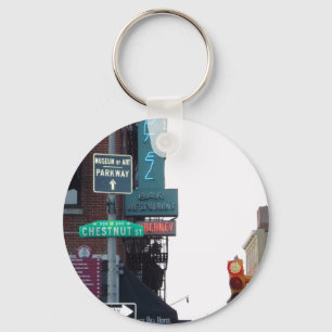 Philadelphia-Straße Schlüsselanhänger