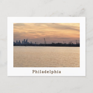 Philadelphia Sunset Foto Postcard Postkarte