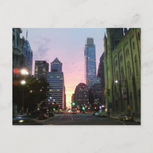 Philadelphia Sunset Postcard Postkarte