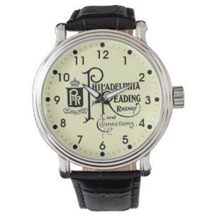 Philadelphia- und Leseeisenbahn-Logo Armbanduhr