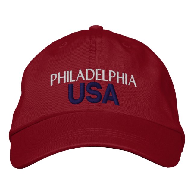 Philadelphia USA Cap Bestickte Kappe (Vorderseite)