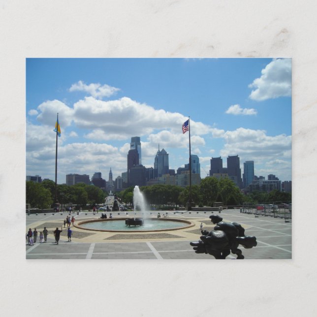 Philadelphia View Postkarte (Vorderseite)