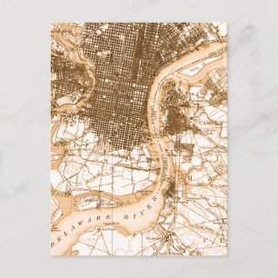Philadelphia Vintage-Karte Postkarte