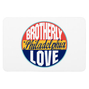 Philadelphia Vintage Label Magnet