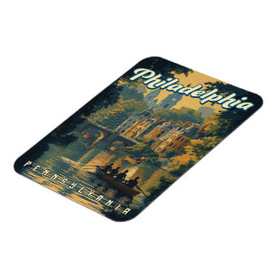 Philadelphia - Vintage Pennsylvania  Magnet