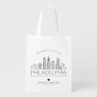 Philadelphia Wedding | Stilisierte Skyline