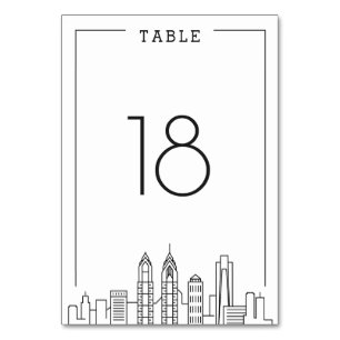 Philadelphia Wedding   TISCHNUMMER