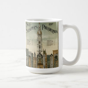 Philadelphia-Wolkenkratzer (1898 Vintages Plakat) Tasse