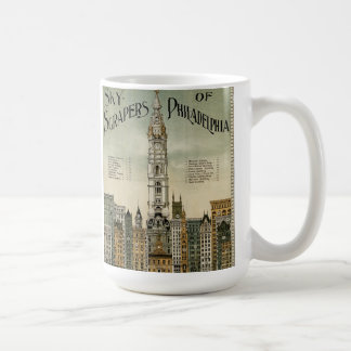 Philadelphia-Wolkenkratzer (1898 Vintages Plakat) Tasse