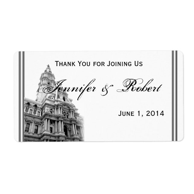 Philadelphia Zielwasserflasche (Vorne)