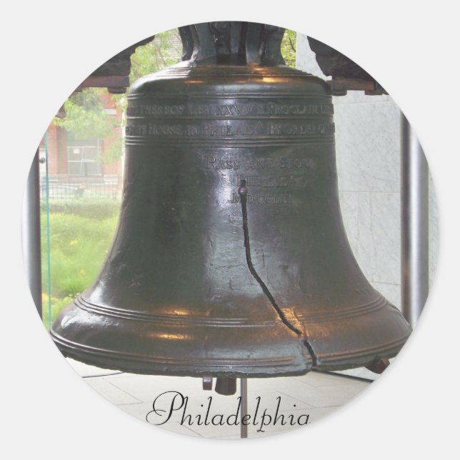 PHILADELPHIA'S GREAT BELL ROUND STICKER (Vorderseite)