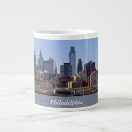 Philadelphiaskyline-Tunnel-bohrwagenTasse Jumbo-Tasse
