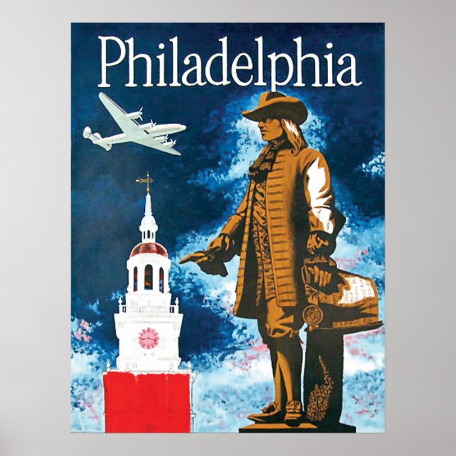 Philadephia, Denkmal und Turm Poster (Vorne)