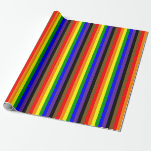 Philadephia Rainbow Pride Flag Vertikal Geschenkpapier