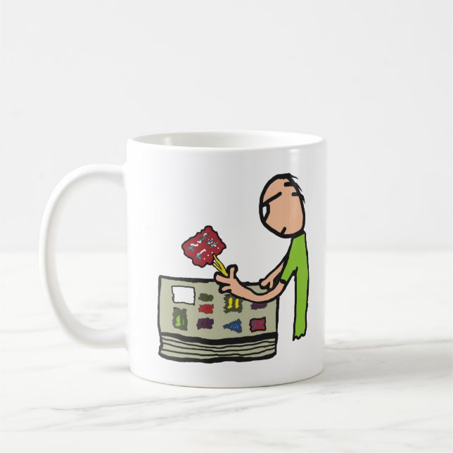 Philately Stamp Collecting Kaffeetasse (Links)