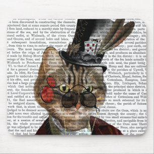 Phileas Feline Steampunk Cat & Top Hat 2 Mousepad