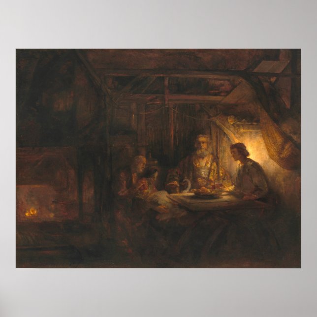 Philemon und Baucis - Rembrandt Fine Art Poster (Vorne)
