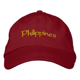 Philiippines Baseball Hat Bestickte Baseballkappe