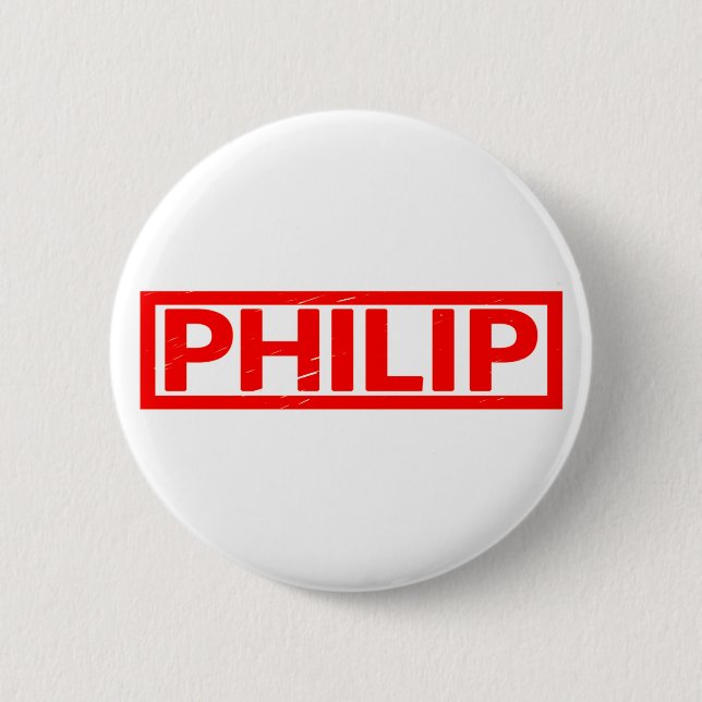 Philip Briefmarke Button (Vorderseite)