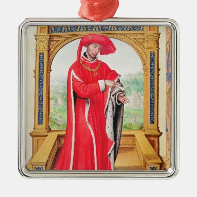 Philip der gute Herzog von Burgunder Silbernes Ornament (Vorne)