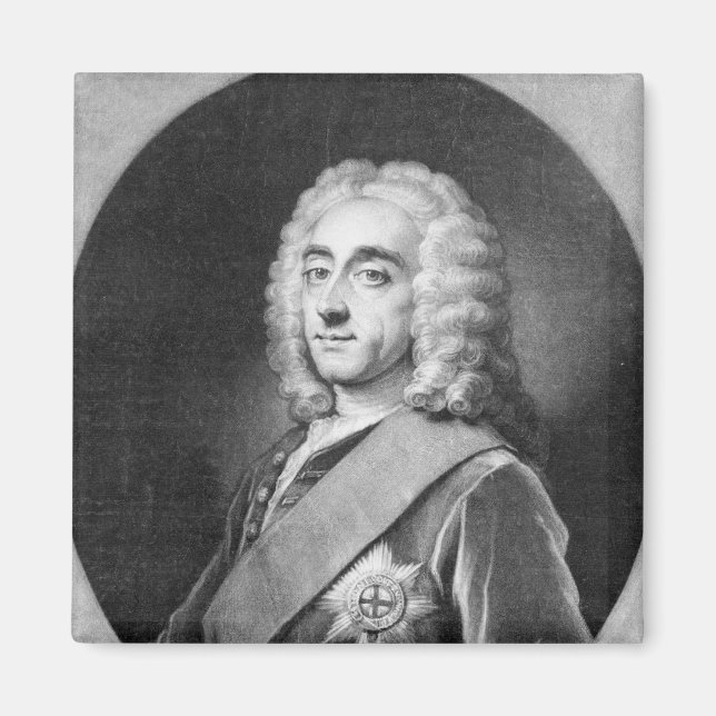 Philip Dormer Stanhope, eingraviert von John Simon Magnet (Vorne)