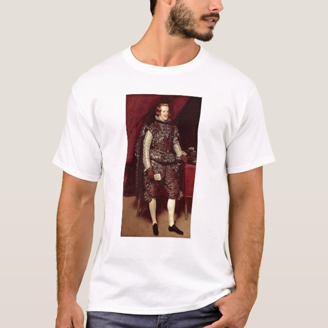 Philip IV von Spanien in Brown und im Silber T-Shirt (Vorderseite)