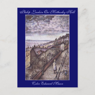 Philip Larkin Auf dem Motherby Hill Art Postcard Postkarte