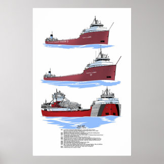 Philip R. Clarke Geschichte des Frachters der Groß Poster