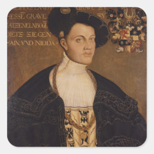 Philipp von Hessen Quadratischer Aufkleber