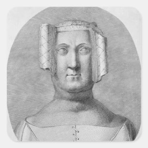 Philippa von Hainault Quadratischer Aufkleber