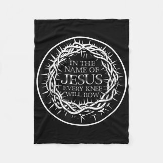 Philipper 2 10 Bei dem Namen Jesu wird jedes Knie Fleecedecke