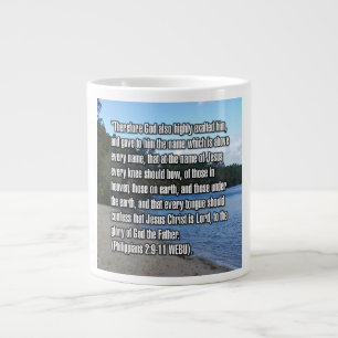 Philipper 2:9-11 WEBU Mug Jumbo-Tasse