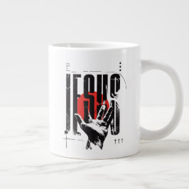 Philipper 2:9 Name Über Allen Namen Retro Grunge Jumbo-Tasse