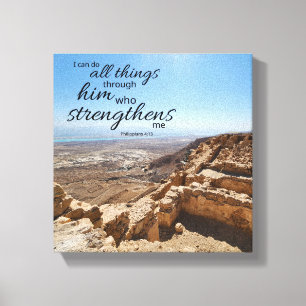 Philipper 4:13 auf Leinwand aufgezogen