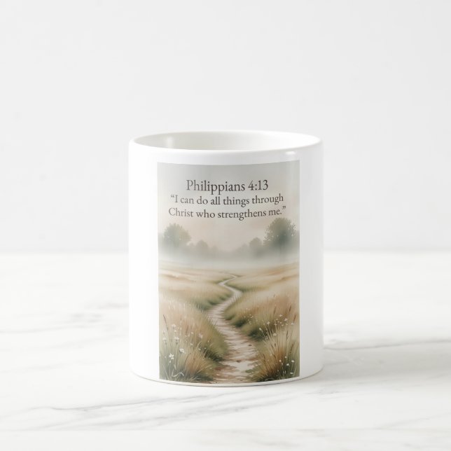 Philipper 4:13 Christlicher Kaffeebecher Kaffeetasse (Mittel)