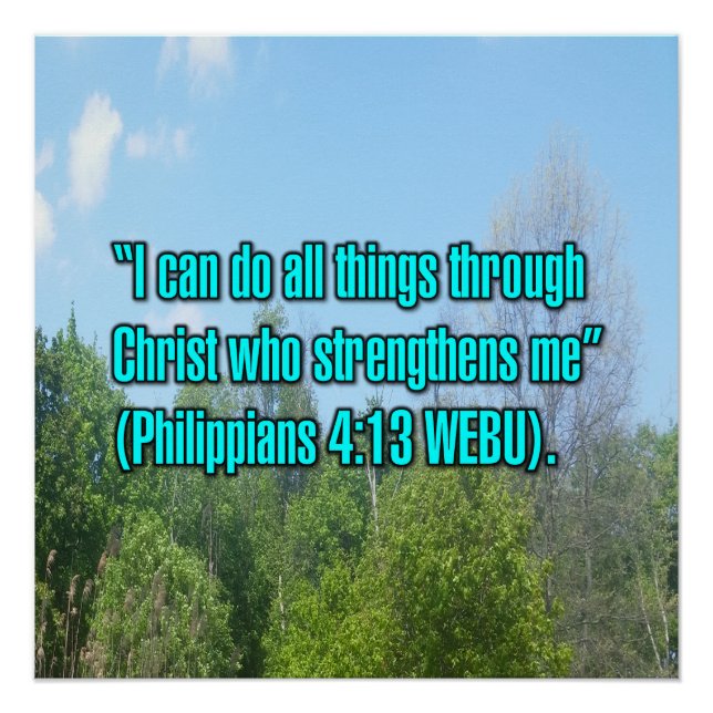 Philipper 4:13 WEBU Poster (Vorderseite)
