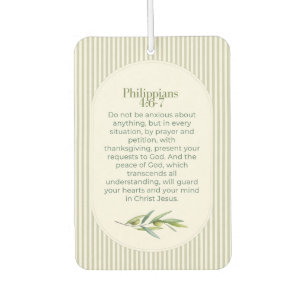 Philipper 4:6–7 Christliches Ermutigungsgeschenk Autolufterfrischer