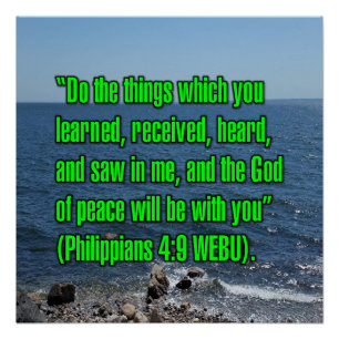 Philipper 4:9 WEBU Poster