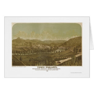 Philippi, WV panoramische Karte - 1861
