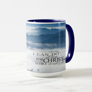 Philippianer 4:13 Alles durch die Christi-Bibel Tasse