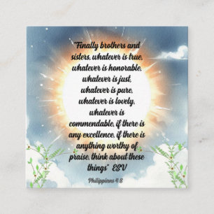 Philippianische Schrift Vier acht Begleitkarte