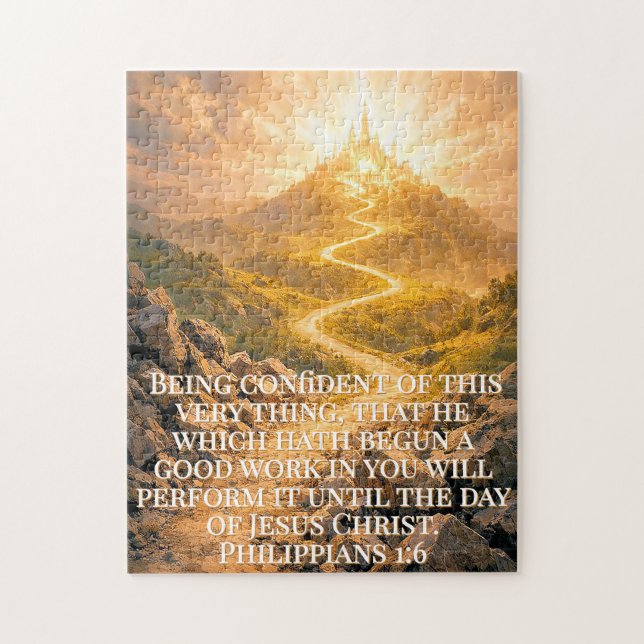Philippians 1:6 Jigsaw Puzzle (Vertikal)