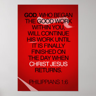 Philippians 1:6 poster