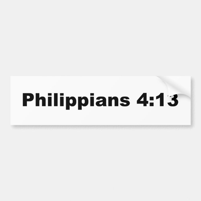 Philippians-4:13 Autoaufkleber (Vorne)