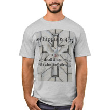 Philippians 4:13 Bible Verse Men's Tee Shirt
