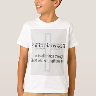 Philippians 4:13 Christian Kid's Tee Shirt