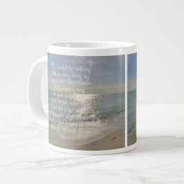 Philippians-4:13 Friedensbibel-Vers-Strand Jumbo-Tasse