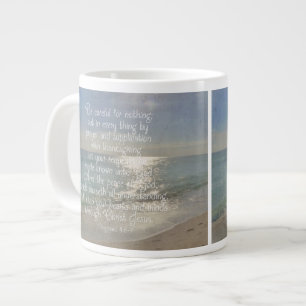 Philippians-4:13 Friedensbibel-Vers-Strand Jumbo-Tasse